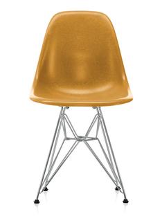 Eames Fiberglass Chair DSR Eames ochre dark|Poli chromé