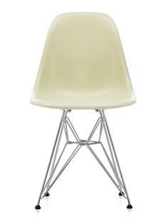 Eames Fiberglass Chair DSR Eames parchment|Poli chromé