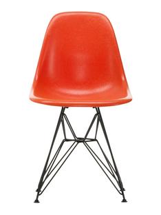 Eames Fiberglass Chair DSR Eames red orange|Finition époxy basic dark lisse