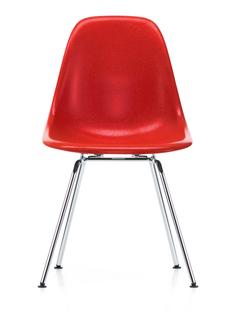 Eames Fiberglass Chair DSX Eames classic red|Poli chromé