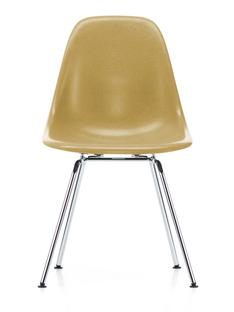 Eames Fiberglass Chair DSX Eames ochre light|Poli chromé