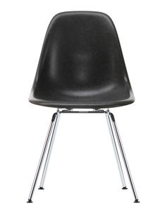 Eames Fiberglass Chair DSX Eames elephant hide grey|Poli chromé