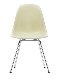 Eames Fiberglass Chair DSX Eames parchment|Poli chromé