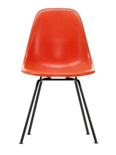 Eames Fiberglass Chair DSX Eames red orange|Finition époxy basic dark lisse