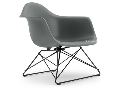 Eames Plastic Armchair RE LAR Gris granit|Sans rembourrage|Revêtement basic dark