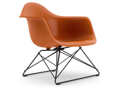 Eames Plastic Armchair RE LAR Orange rouille|Sans rembourrage|Revêtement basic dark
