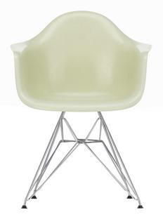 Eames Fiberglass Armchair DAR Eames parchment|Chromé