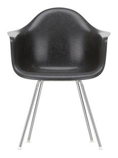 Eames Fiberglass Armchair DAX Eames elephant hide grey|Chromé