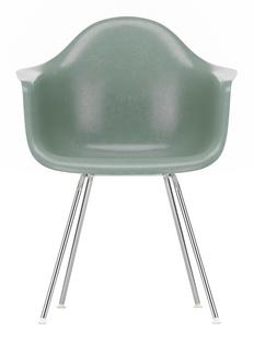 Eames Fiberglass Armchair DAX Eames sea foam green|Chromé