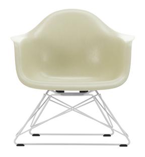 Eames Fiberglass Armchair LAR Eames parchment|Blanc