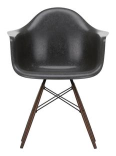 Eames Fiberglass Armchair DAW Eames elephant hide grey|Érable foncé