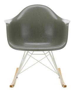 Eames Fiberglass Armchair RAR Eames raw umber|Blanc|Érable nuance de jaune