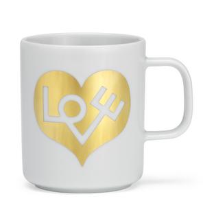 Mug à café Girard  Love Heart, gold|À l'unité