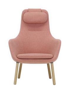 HAL Lounge Chair Tissu Dumet rose pâle/corail|Sans repose-pieds
