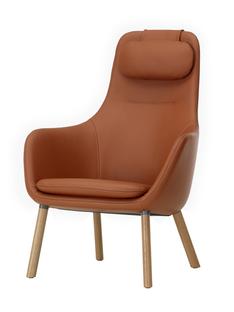 HAL Lounge Chair Cuir Premium cognac|Sans repose-pieds