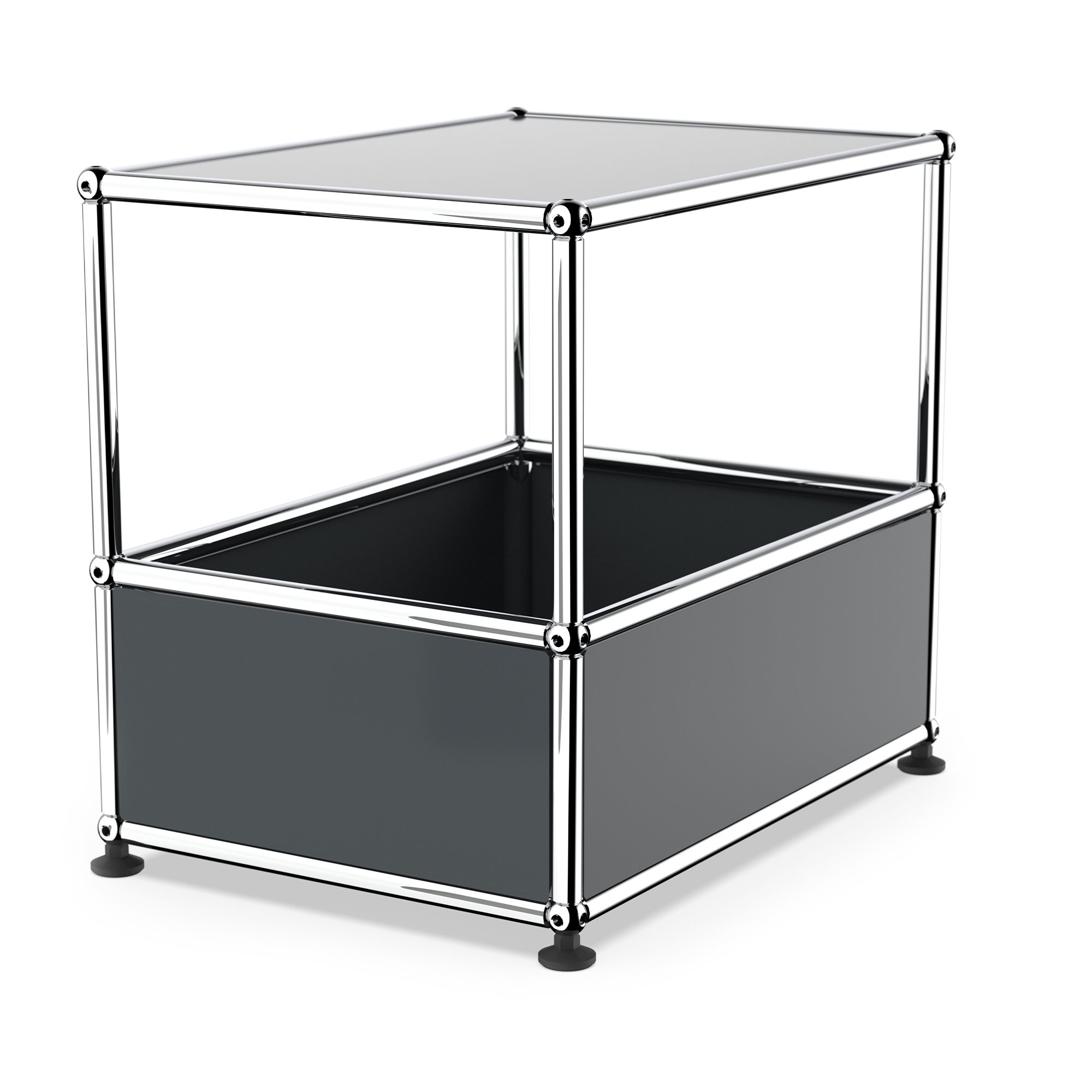 USM Haller table de bar, Sans poignée à chariot, Anthracite RAL 7016 ...