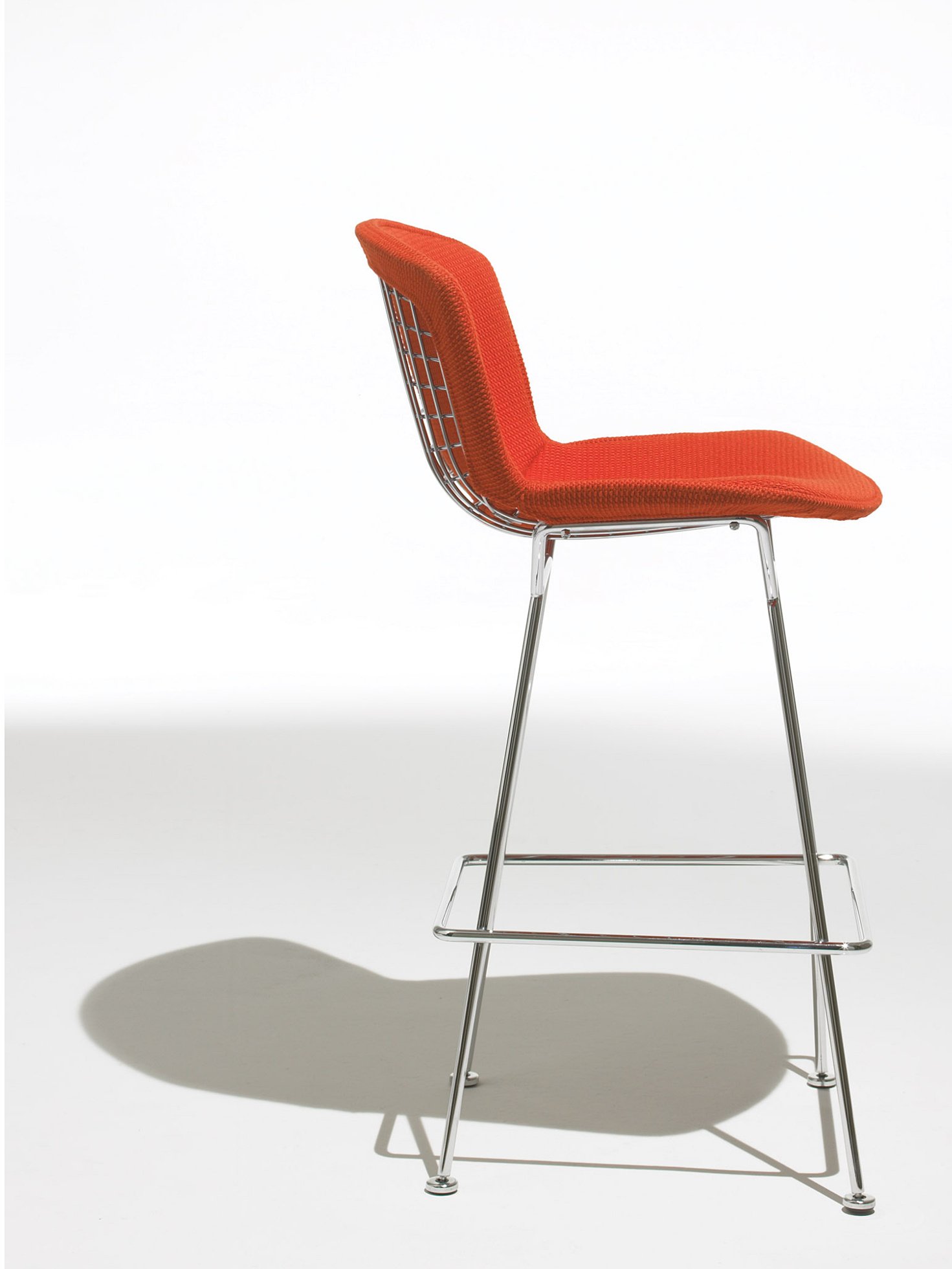 Tabouret de bar en fil métallique Harry Bertoia 428 de White Knoll