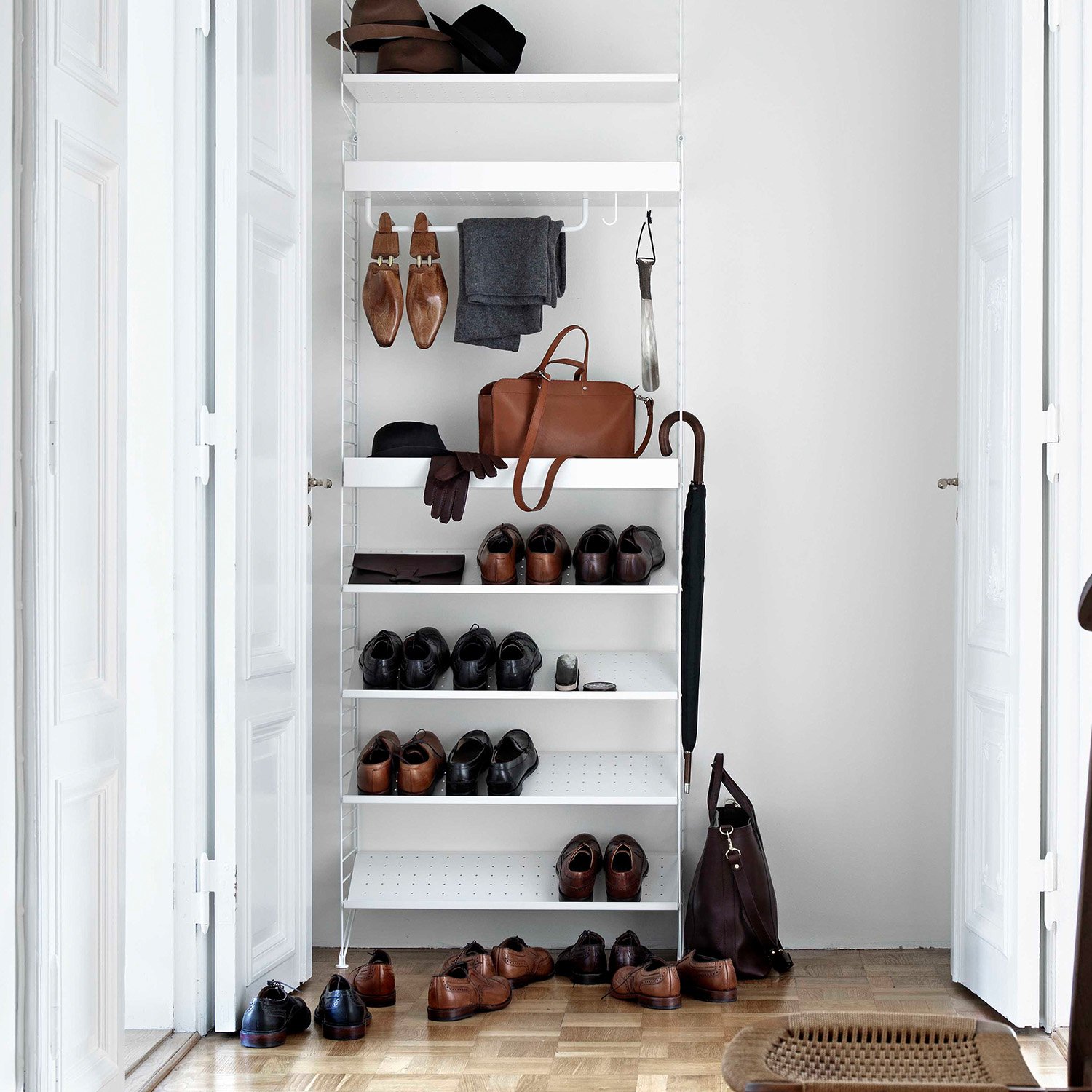 Range-chaussure String System, 58 x 30 cm, Gris String Furniture