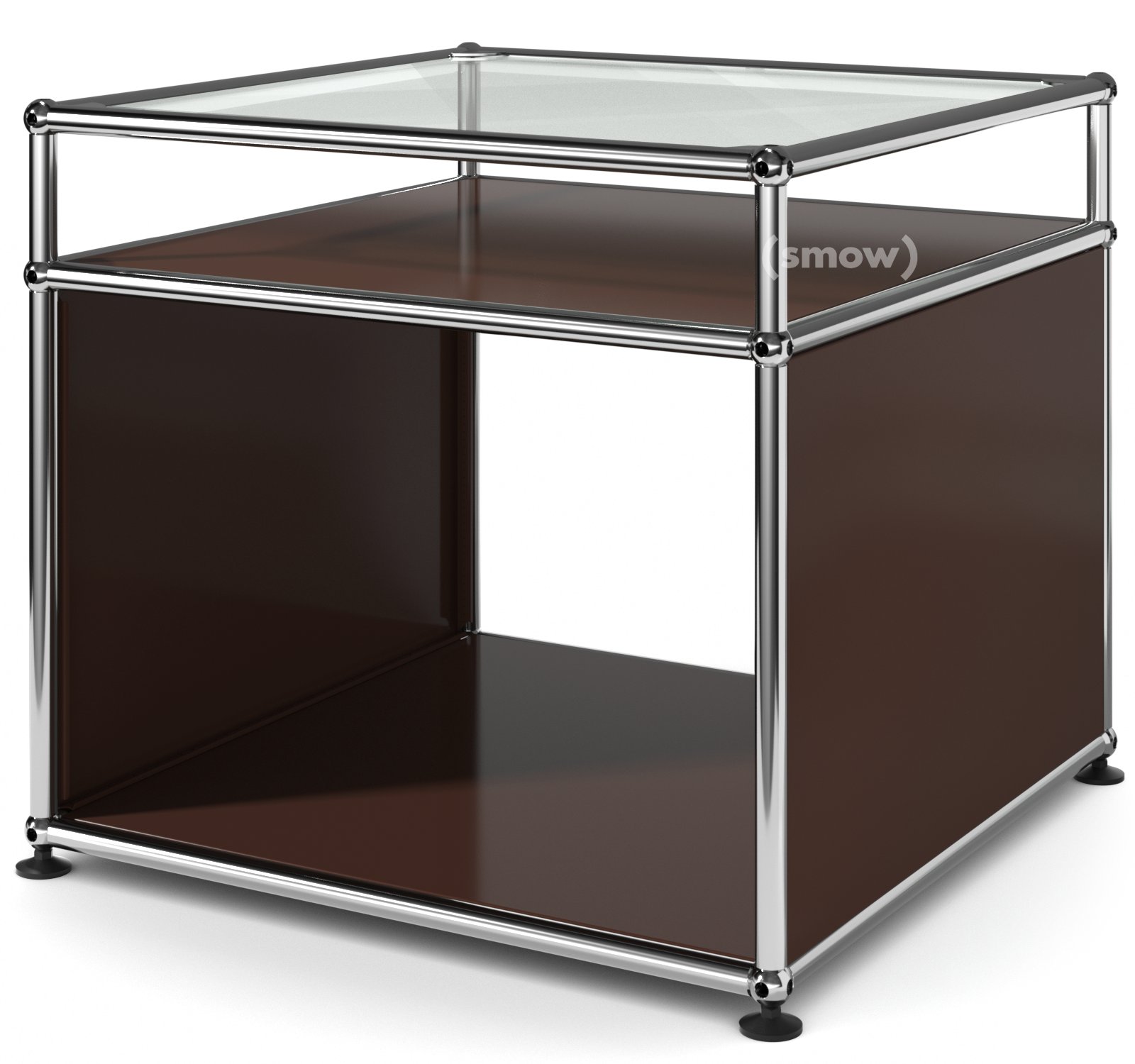 Table d'appoint avec réhausse USM Haller, Marron USM | USM Haller ...