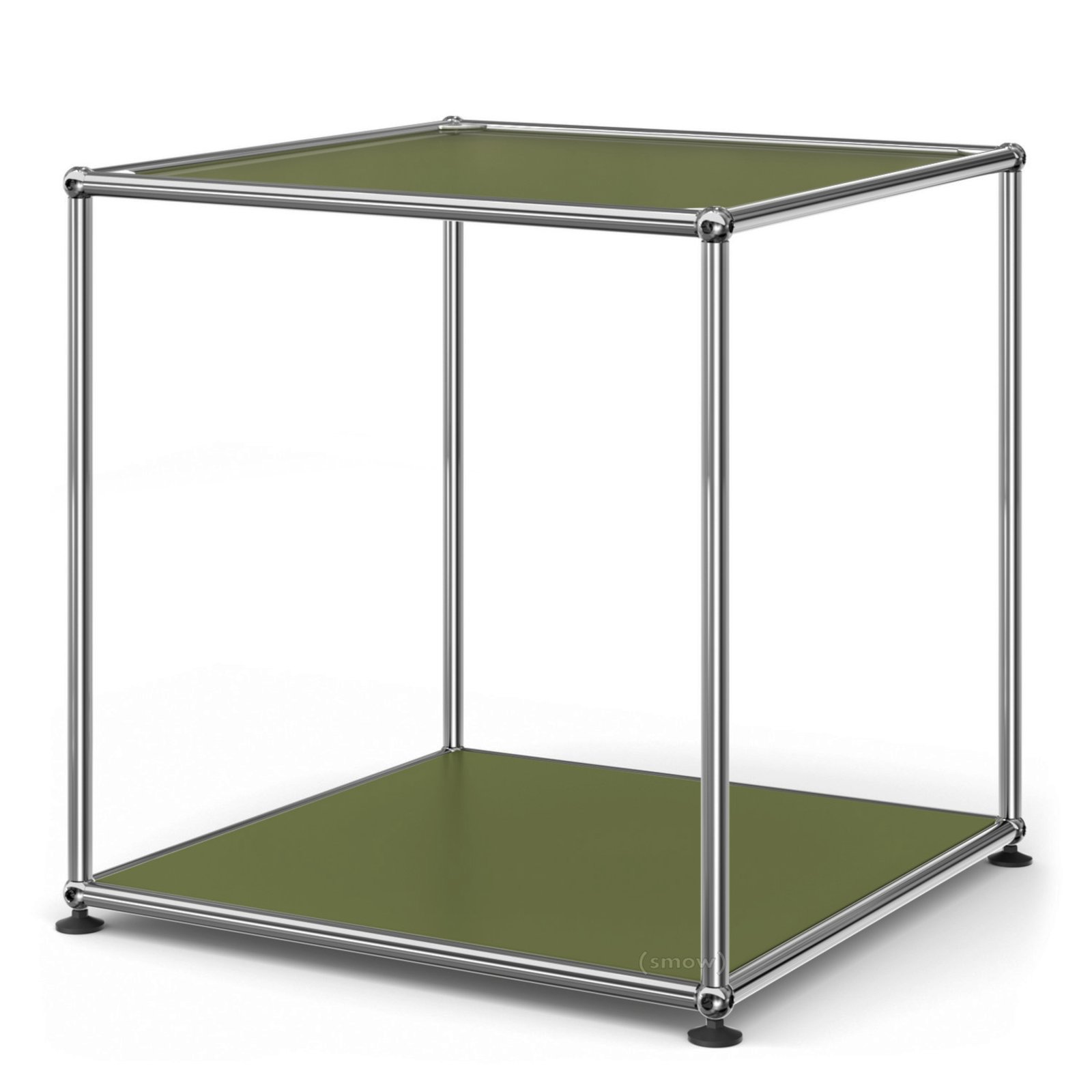 Table d'appoint USM Haller 50 haute, Panneau supérieur en verre laqué ...