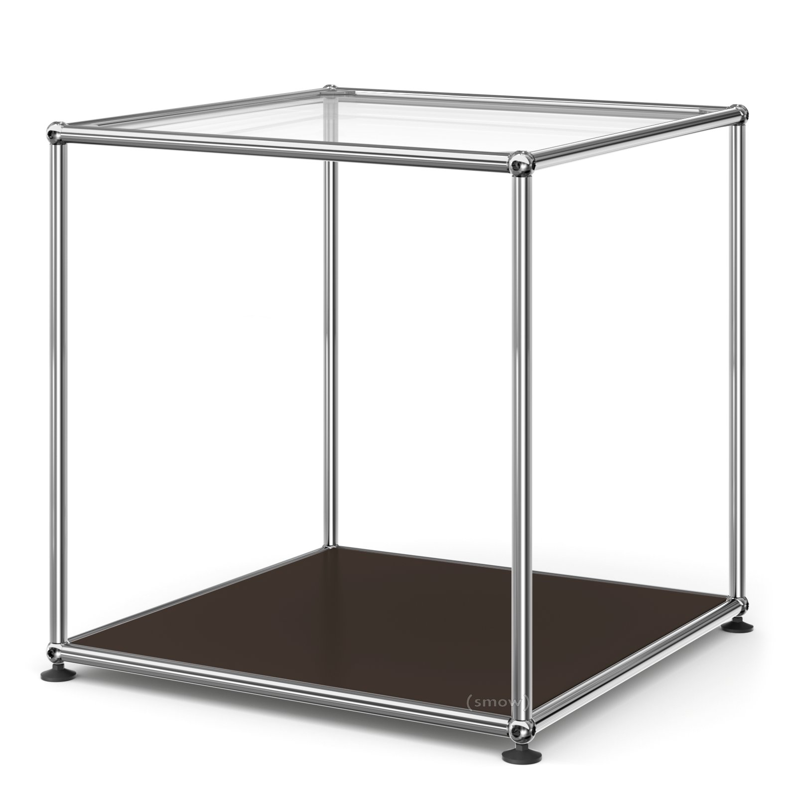 Table d'appoint USM Haller 50 haute, Panneau supérieur en verre ...