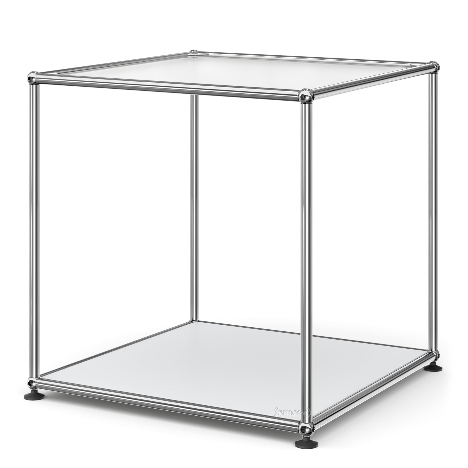 Table d'appoint USM Haller 50 haute, Panneau supérieur en verre laqué ...