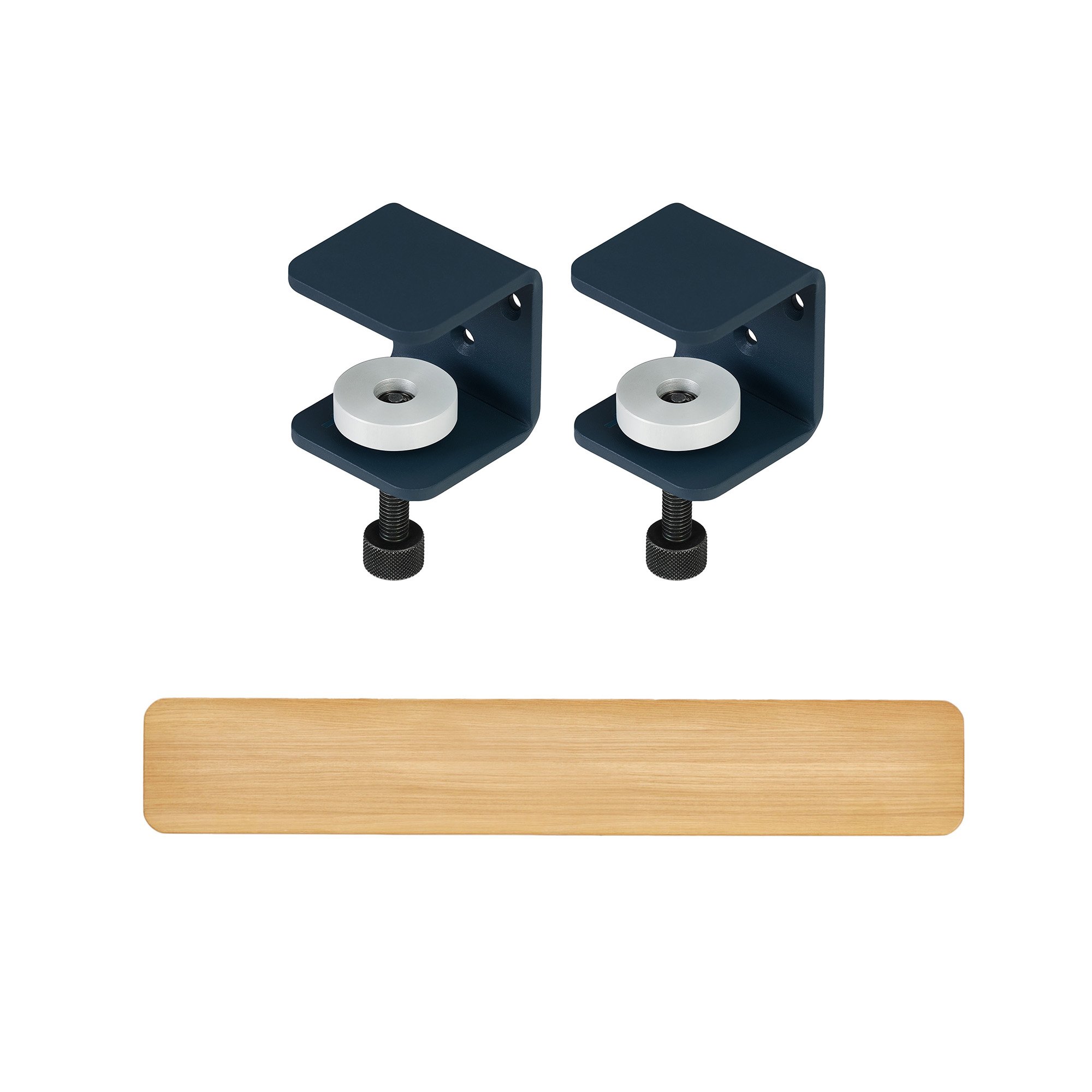 Tiptoe Etagère murale Tiptoe chêne massif, Étagère murale 120 cm, Bleu nuit