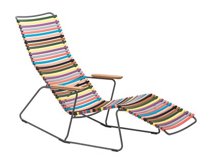 Chaise longue basculante Click, Multicolore 1 