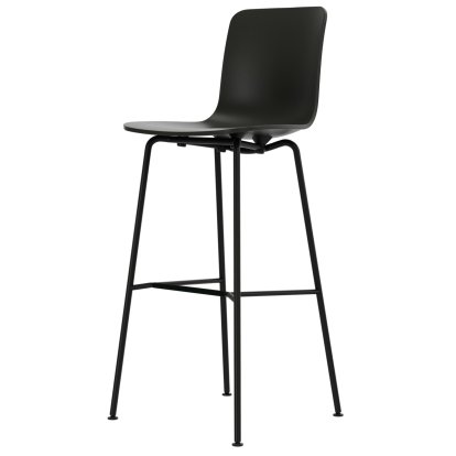 Tabouret de bar HAL RE, Basalte RE, Version bar: 780 mm, Revêtement thermolaqué noir basic