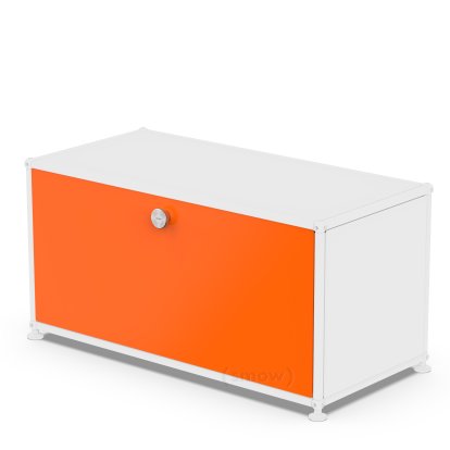 Porte abattante USM Haller, 75 cm x 35 cm, Orange pur RAL 2004