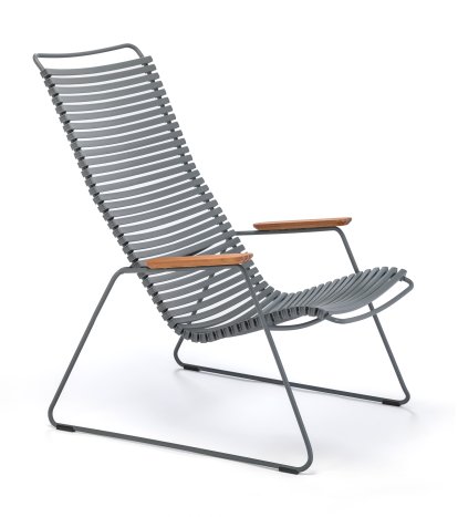 Fauteuil Lounge Click, Gris foncé