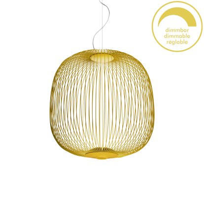Spokes, Ø52 cm, Jaune doré, Dimmable