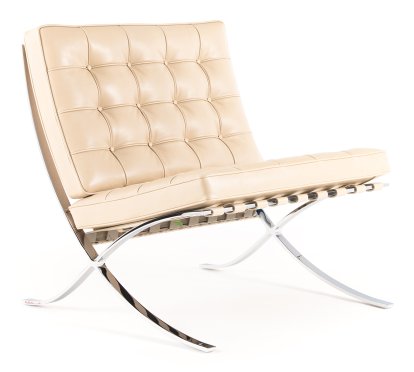 Fauteuil Barcelona Relax, Cuir Venezia - naturel