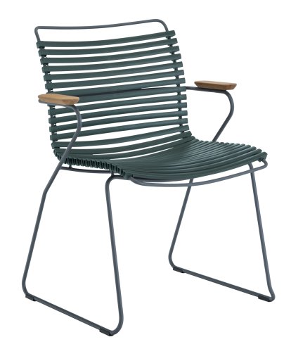 Chaise Click , Avec accotoirs, Vert sapin