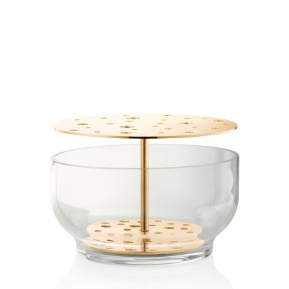 Vase Ikebana , Grand (Ø 24 cm), Plaqué laiton