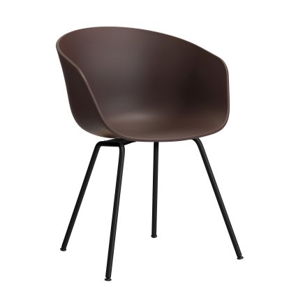 Chaise About A Chair AAC 26, Raisin 2.0, Acier thermolaqué noir