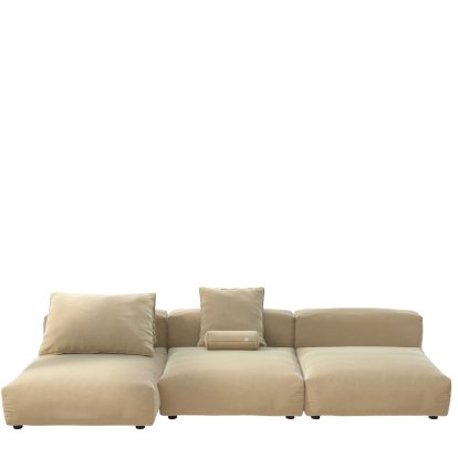 Vetsak Sofa Set 4, Suave - Crème, Avec coussin