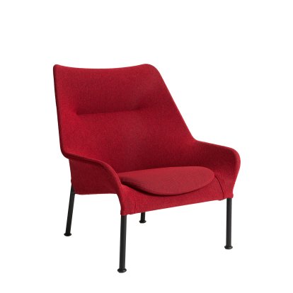 Fauteuil O2 Lounge, Sans repose-pieds, Lift red / black