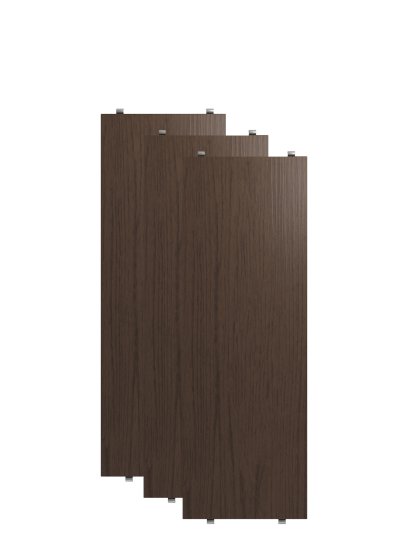 Planche String System (lot de 3), 58 x 20 cm, Placage de chêne foncé