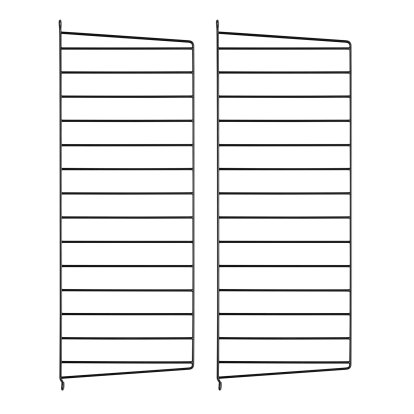 Échelle murale String System, Lot de 2, 75 x 30 cm, Noir