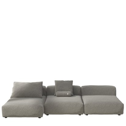 Vetsak Sofa Set 4, Pebble - Platinum, Avec coussin