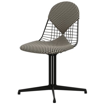 Chaise Wire Chair DKL, Revêtement basic dark, Coussin pour assise et dossier (Bikini), Checker
