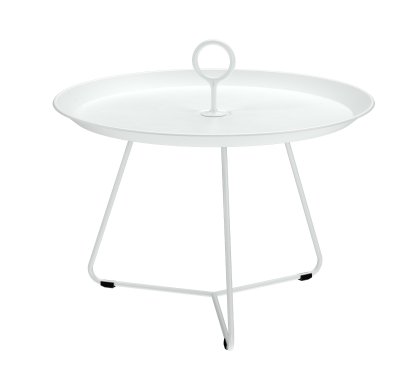 Table d'appoint Eyelet , H 43,5 x Ø 60 cm, Blanc