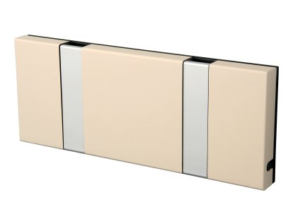 Knax, 2 crochets, Aluminium, MDF laqué sable