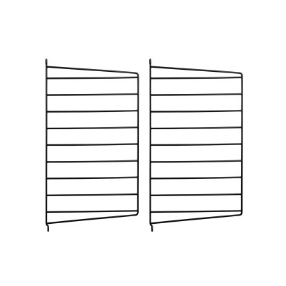 Échelle murale String System, Lot de 2, 50 x 30 cm, Noir