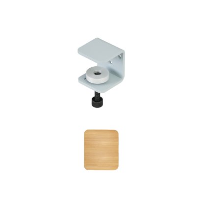 Etagère murale Tiptoe chêne massif, Étagère murale 32 cm, Bleu pâle