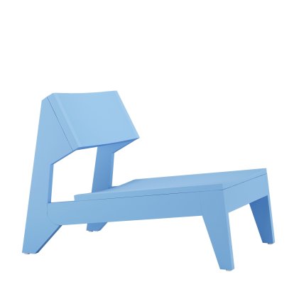 Chaise Lounge Schulz, Frêne bleu ciel