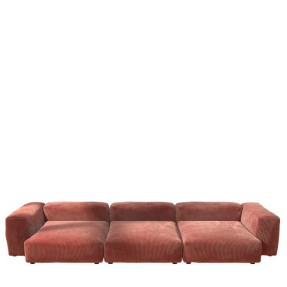Vetsak Sofa Set 5, Cord velours - Brique, Sans coussin