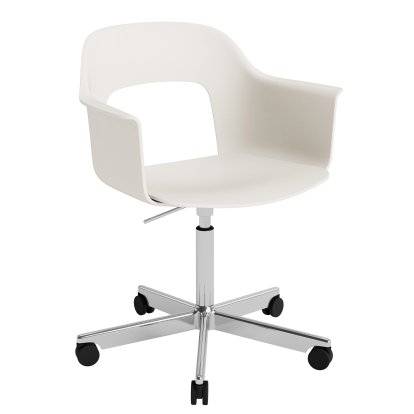 Chaise pivotant Layout 243 avec accoudoirs et assise rembourrée