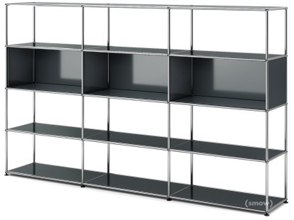 Étagère de salon USM Haller XL, Anthracite RAL 7016